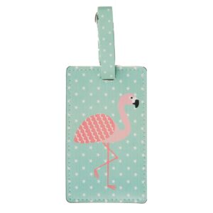 Tropical Flamingo Luggage Tag by Sass and Belle.