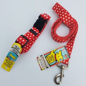 Red Polka Dot Leads & Collars – Yellow Dog Design